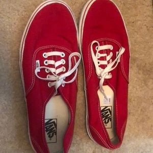 Vans Red EUC Mens 11
